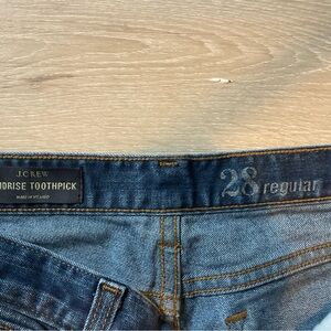 J. Crew Women’s Midrise Toothpick jeans
